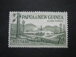 Papua New Guinea 1958 7d bronze-green SG20 MM - Picture 1 of 2