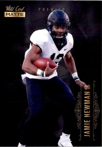 2021 Wild Card Matte White Jamie Newman Wake Forest Demon Deacons #MBC-23