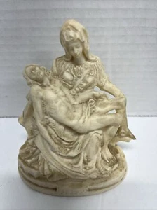 Vintage Santini Pieta Skulptur Jesus Maria Statue Italien Michelangelo Figur 4" - Bild 1 von 7