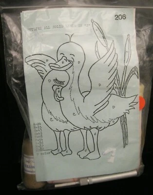 J & L НЕОГРАНИЧЕННЫЙ УДАР ИГЛЫ ИСКУССТВА НАБОР ВИНТАЖНЫЙ НАБОР # 206 ДВЕ УТКИ 9 МОТКОВ - Изображение 1 из 4