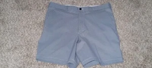 Men's Cutter Buck Dry Tec Shorts Size 34 Color Blue White Golf Meeting Formal - Picture 1 of 3