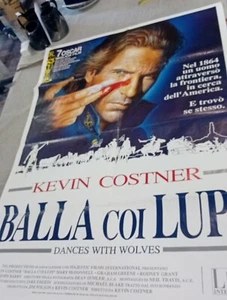 Kevin Costner Dances With Wolves Italian Movie Poster 150 X 100cm - Picture 1 of 5
