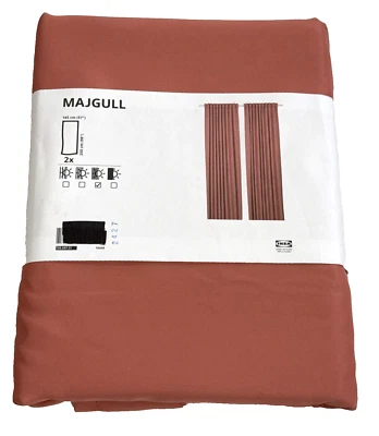 Шторы комнатные IKEA MAJGULL 57x98 дюймов розовые/розовые новые 105.697.51 - Изображение 1 из 4