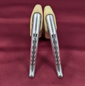 Shimano 600 BB-6208 F&R Brakes Levers Non-Aero Drillium White Hoods BL37 - Picture 1 of 5