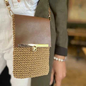 Handytasche, Umhängetasche mit Kettenriemen - Bild 1 von 5