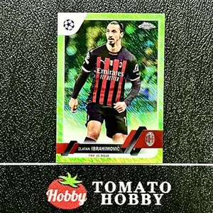 REFRACTOR TOPPS CROMADO UEFA 2022-23 ZLATAN IBRAHIMOVIC/399 VERDE BRILLO - Imagen 1 de 2