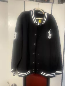 POLO RALPH LAUREN FLEECE Lightweight BASEBALL JACKET SIZE 2 Xb NEW Big Pony - Picture 1 of 7
