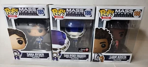 Funko Pop! Figura Vinilo Mass Effect Andromeda Sara Ryder #185 & 186 & #188 Kosta - Imagen 1 de 8