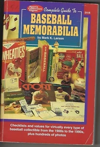 1992 Complete Guide to BASEBALL MEMORABILIA by Mark K. Larson - Bild 1 von 8