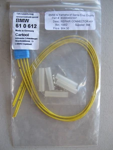 GENUINE OEM REPAIR PLUG 4 PIN FOR BMW MOTORCYCLE (#83 30 0 402 337) - Bild 1 von 1