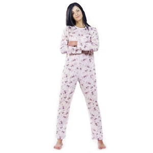 Pavis Pigiama donna per Degenti 991 cerniera posteriore lunga Rosa Cotone 100% - Imagen 1 de 4
