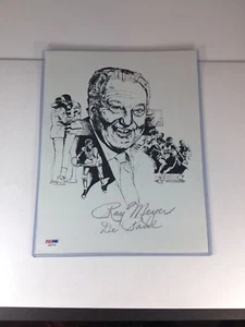 Ray Meyer DePaul HOF Coach Autograph 8X10 Photo PSA Graded 9 MINT & GAI CERT.  - Picture 1 of 6