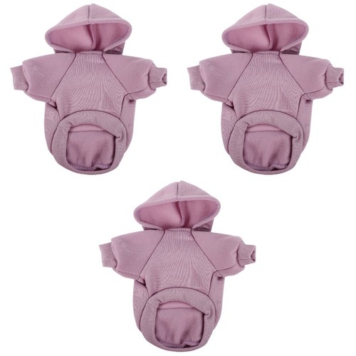 VETEMENTS Felpa con cappuccio cane cucciolo cotone 3 pezzi vestiti caldi animale domestico vestito caldo