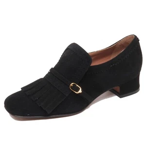 F6312 decollete donna black L'AUTRE CHOSE scarpe suede shoe woman - Imagen 1 de 4