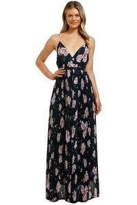 Preloved Keepsake Navy Floral Jumpsuit AU 10 Wedding Guest Look - Picture 1 of 8