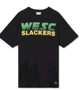 WeSC Mens WeSC Mason Slackers T-Shirt - Mens Black Size Large - Picture 1 of 2