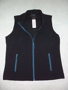 Millers: Size: 12. Soft-Shell BLACK/Jade-Green, Wind & Water-Resistant, Zip Vest - Picture 1 of 7