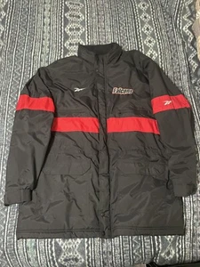 Vintage PRO LINE NFL Atlanta Falcons Coat Jacket Winter Lined Hood REEBOK Sz XL - Picture 1 of 6
