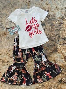 Let’s Go Girls Shania Twain Cowgirl Bell Bottom Outfit – Vintage Cowgirl Flares - Picture 1 of 10