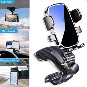 Universal 360° Car Phone Mount Dashboard Holder For Cell Phone Samsung iPhone - Picture 1 of 13