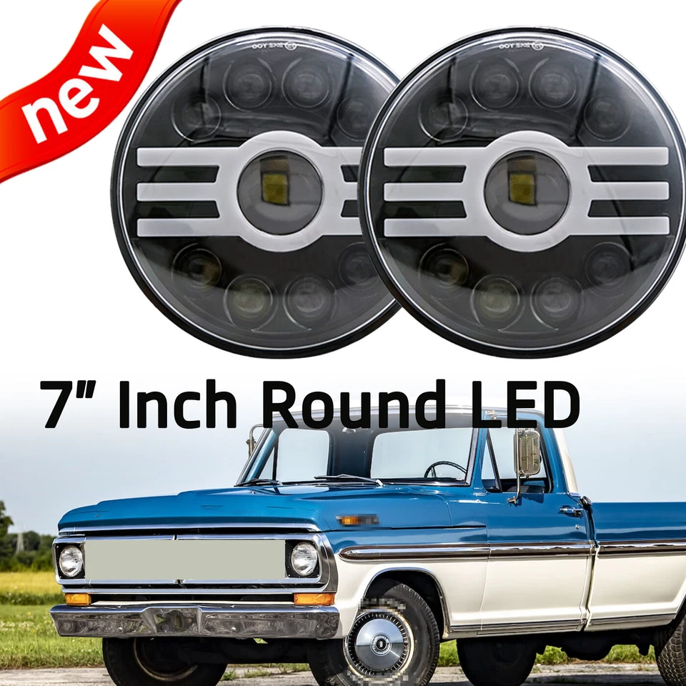 7" inch Round LED Headlight Hi/Lo Beam For 1976-1977 Mazda Mizer /  808 - Image 1 of 4