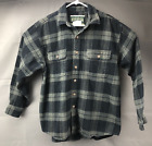 Field & Stream Heavy Flannel Shirt Gray Plaid Mens Large?? See Measurements