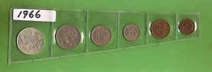 #C26.  1966  CIRCULATED SET OF AUSTRALIAN DECIMAL COINS WITH SILVER 50 CENT - Picture 1 of 2