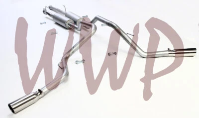 2.5" Dual Side CatBack Exhaust Muffler System 09-20 Toyota Tundra 5.7L CrewMax/D — 第 1/2 张图片