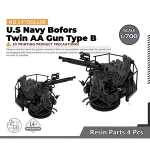 Piezas de actualización modelo LY700223B 1/700 Bofors doble pistola AA tipo B de la Marina de los Estados Unidos - Imagen 1 de 3