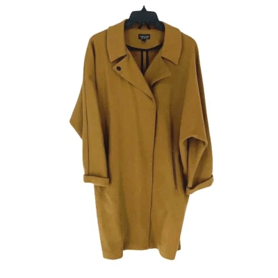 Topshop 3/4 超大中重棉混纺弹力外套 10 码 — 第 1/4 张图片