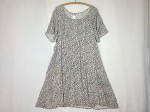 Vtg 90s All That Jazz Rayon Dress Calico Floral Plus Size 18 XXL More Jazz Gen X - Picture 1 of 7