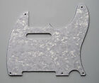 Vintage 5 Hole Tele Style Guitar Pick Guard White Pearl Fits Telecaster Guitar