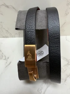 Bulova Herren Latein Grammy Doppel Wickel Leder Armband Schwarz 7,5" bis 8" J97B005 - Bild 1 von 17