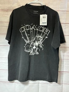 Camiseta Coach T Rex Relajada en Algodón Orgánico Nueva con Etiquetas Para Hombre Talla XS - Imagen 1 de 8