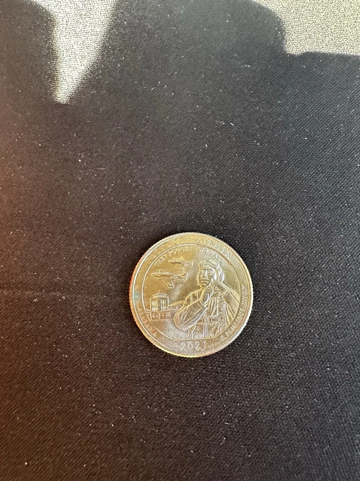 2021 "P" Tuskegee Airmen Burning Building Quarter Error. - Image 1 of 2