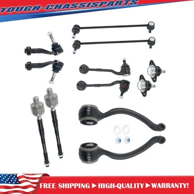 For BMW 335i 09 10-13 Front Lower Control Arm w/ Ball Joint Tie Rod Assembly Kit - Image 1 of 4