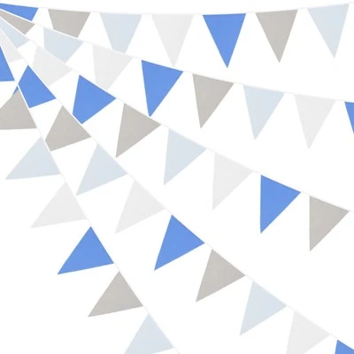 Soft Cotton Bunting Banner with 36 Triangle Flags for Any Event 10M/33 Ft - Image 1 of 4