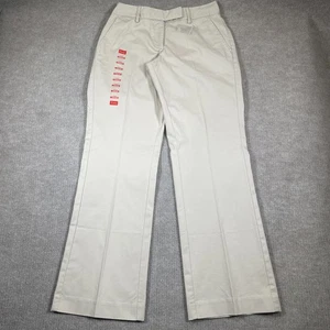 NWT LL Bean Favorite Fit Curvy Pants Womens Size 6 Beige Straight Leg Chino - Picture 1 of 11