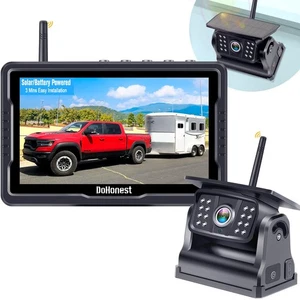 Wireless Backup Camera Solar Magnetic: Portable Cordless Scratch-Proof Truck ... - Picture 1 of 9