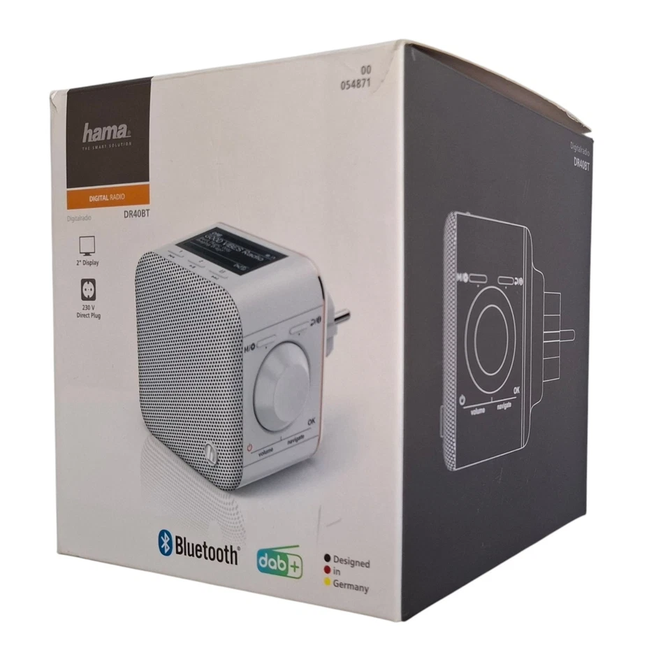 Hama DR40BT-PlugIn Digitalradio Weiß - Bild 1 von 1