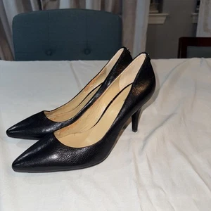 Michael Kors Pumps Damen 9 schwarz Leder Heels spitz zulaufend - Bild 1 von 10