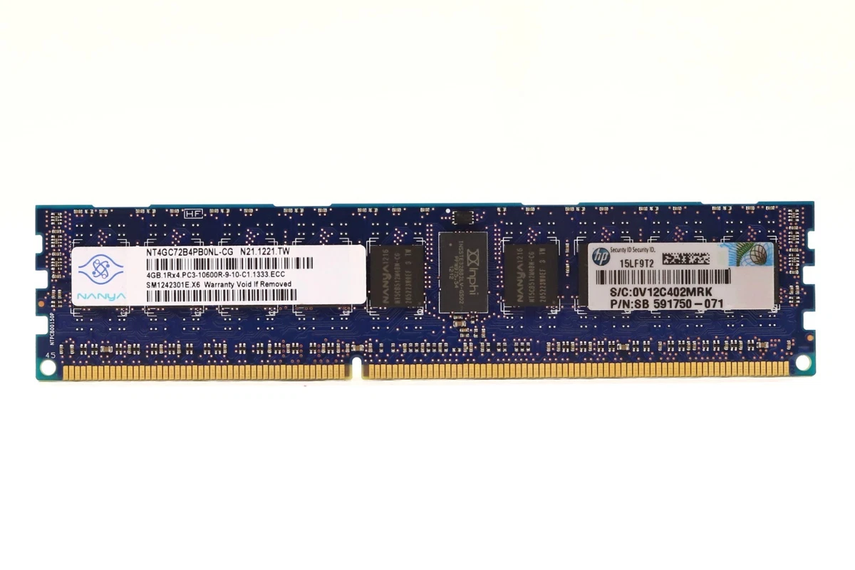 PC3-10600R (DDR3-1333) Bus Speed Network Server Memory (RAM) for