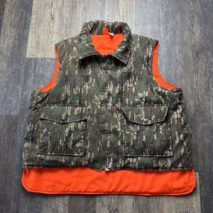 Winchester Vest Mens Size XL Green Woodland Camo Reversible Hunting Outdoor - Picture 1 of 9
