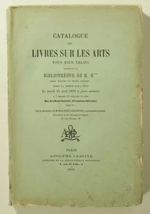 [Arts] Bibliothèque de Reiset,  ancien directeur des Musées Nationaux -  1879 - Foto 1 di 1
