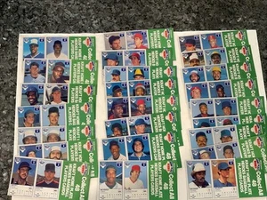 CARTE DA BASEBALL KRAFT 1987-HOME PLATE HEROES-SET COMPLETO 48 CARTE NON TAGLIATE HOF’er♨️Q - Foto 1 di 4