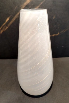 MURANO GLASS LAMPSHADE, GOLD DECORATED, H 183 mm, HOLE 41 mm, HANDMADE - Image 1 of 4
