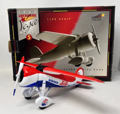 Pepsi Cola 1932 Lockheed Vega Liberty Models 1/32 Scale Bank - Image 1 of 4
