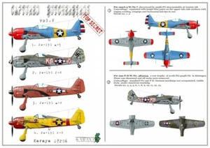 1/72 Karaya D7206 Captured Butcherbirds (Fw-190) vol.V decals - Picture 1 of 1