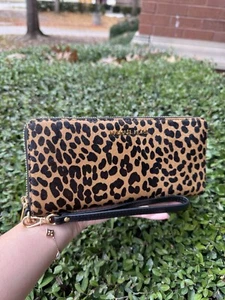 Michael Kors Jet Set Travel Large Continental Leather Wallet Black Multi - Picture 1 of 5