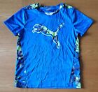 Blue & Some Green PUMA Youth/Boys T-Shirt Size 6, 100% Polyester 